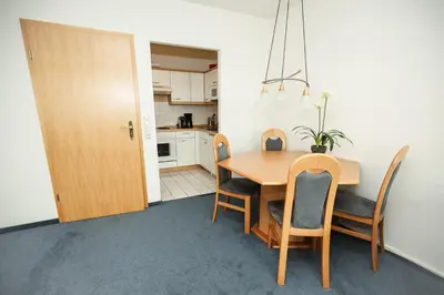Küche/Küchenzeile in der Unterkunft Apartment Hohe Tannen mit Schwimmbad & Sauna