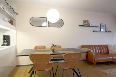 Ein Sitzbereich in der Unterkunft Apartment Bergblick mit Schwimmbad & Sauna