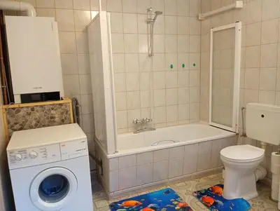 Ein Badezimmer in der Unterkunft Ferienhaus Max Schmeling