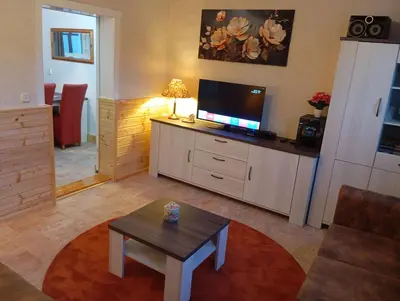 TV/Unterhaltungsangebot in der Unterkunft Ferienhaus Max Schmeling