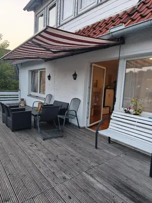 Ein Balkon oder eine Terrasse in der Unterkunft FeWo im Harz Bad Harzburg