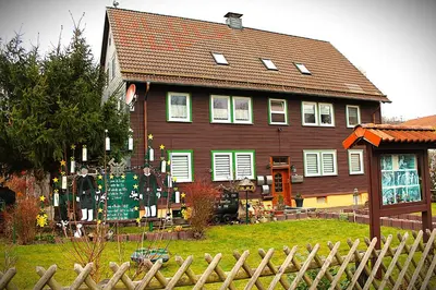 Das Gebäude in dem sich die Ferienwohnung befindet