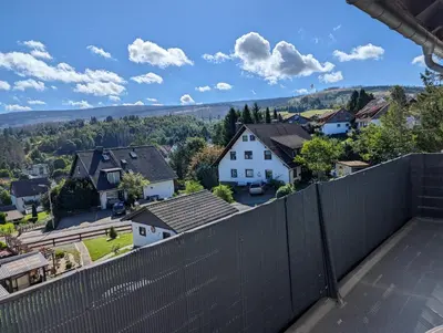 Ein allgemeiner Bergblick oder ein Berglick von der Ferienwohnung aus