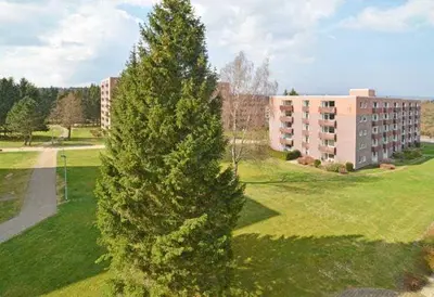 Das Gebäude in dem sich die Ferienwohnung befindet