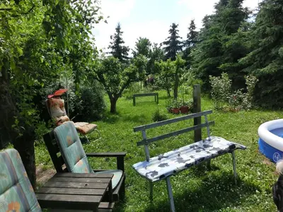 Ein Garten an der Unterkunft Ferienhaus in Cattenstedt Harz mit Garten