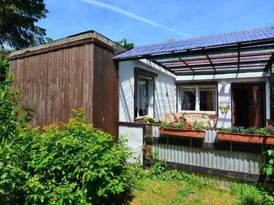 Ein Garten an der Unterkunft Ferienhaus in Cattenstedt Harz mit Garten
