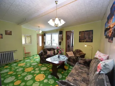 Ein Sitzbereich in der Unterkunft Ferienhaus in Cattenstedt Harz mit Garten