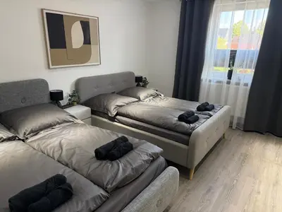 Ein Bett oder Betten in einem Zimmer der Unterkunft Ferienwohnung im Harz 2