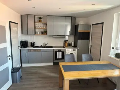 Küche/Küchenzeile in der Unterkunft Ferienwohnung im Harz 2