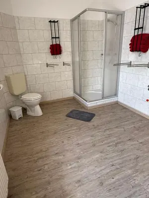 Ein Badezimmer in der Unterkunft Ferienwohnung zum Klosterhof