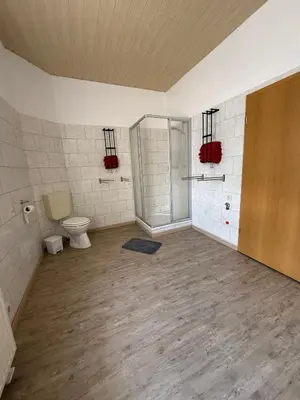 Ein Badezimmer in der Unterkunft Ferienwohnung zum Klosterhof
