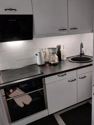 Küche/Küchenzeile in der Unterkunft Ferienwohnung Kamerer
