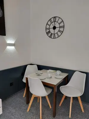 Ein Sitzbereich in der Unterkunft Ferienwohnung Kamerer