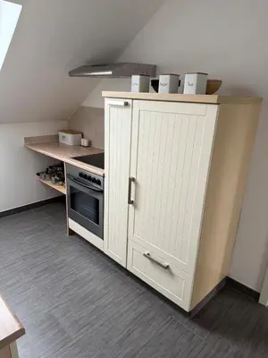 Küche/Küchenzeile in der Unterkunft Ferienwohnung Am Teufelsmauerstieg