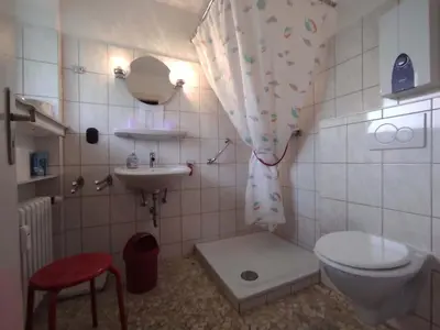 Ein Badezimmer in der Unterkunft Ferienwohnung Schüler - Wolke 1