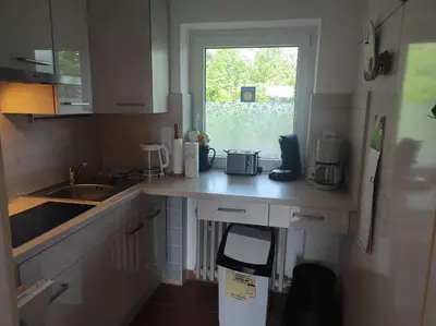 Küche/Küchenzeile in der Unterkunft Ferienwohnung Schüler - Wolke 1