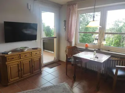 TV/Unterhaltungsangebot in der Unterkunft Ferienwohnung Schüler - Wolke 1