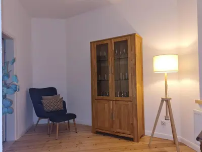 Ein Sitzbereich in der Unterkunft Ferienwohnung Ida 90 mq