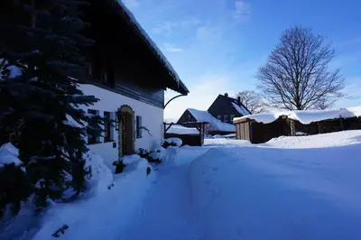 Haus Sieber im Winter