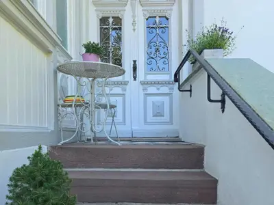 Ein Balkon oder eine Terrasse in der Unterkunft Kleines Wölkchen