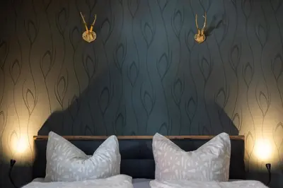 Ein Bett oder Betten in einem Zimmer der Unterkunft Zum Ratsdiener mit Parkplatz