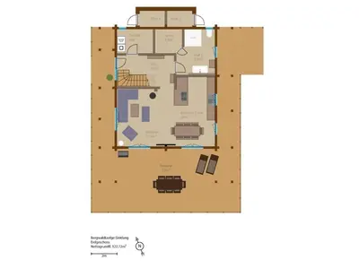 Grundriss der Unterkunft Bergwaldlodge Einklang