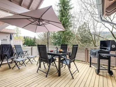 Grundriss der Unterkunft Bergwaldchalet Wellness 7
