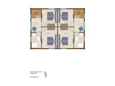 Grundriss der Unterkunft Mountain Forest Chalet Comfort 3