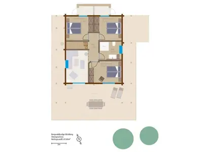 Grundriss der Unterkunft Bergwaldlodge Blickfang