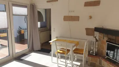 Küche/Küchenzeile in der Unterkunft Erholungsoase am Rand des Harzes - Apartment