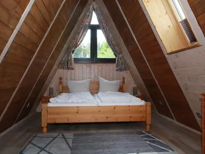 Ein Bett oder Betten in einem Zimmer der Unterkunft Ferienhaus mit Terrasse, Haustierfrei