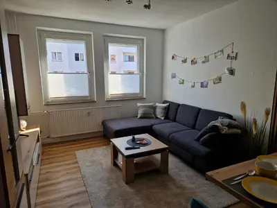 Ein Sitzbereich in der Unterkunft Sattlerhexe