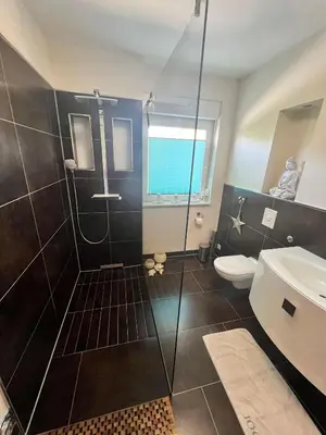 Ein Badezimmer in der Unterkunft Ferienwohnung Brockenblick