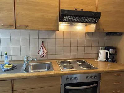 Küche/Küchenzeile in der Unterkunft Ferienwohnung, Hahnenklee