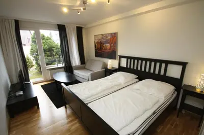Ein Bett oder Betten in einem Zimmer der Unterkunft Ferienhaus Jennie