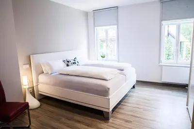Ein Bett oder Betten in einem Zimmer der Unterkunft Altstadt Appartements Goslar
