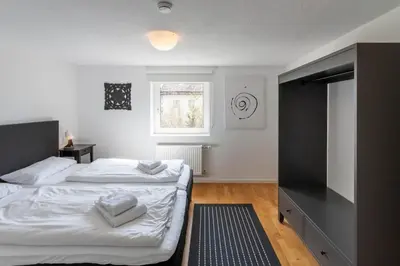Ein Bett oder Betten in einem Zimmer der Unterkunft Ferienhaus Malte