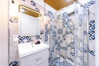 Ein Badezimmer in der Unterkunft Ackerbürgerhof Ballstraße 18