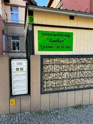 Ein Zertifikat, Auszeichnung, Logo oder anderes Dokument, das in der Unterkunft Ferienwohnung 