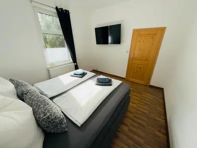 TV/Unterhaltungsangebot in der Unterkunft Traumhaus Waldeck mit Garten in der Innenstadt von Wernigerode von Harztraveler