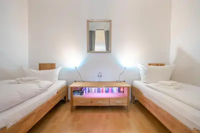 Ein Bett oder Betten in einem Zimmer der Unterkunft Ferienwohnung Harz-Relax