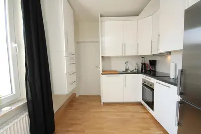 Küche/Küchenzeile in der Unterkunft Ferienwohnung Annie