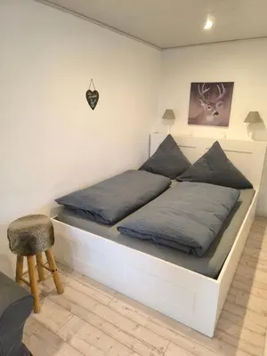 Ein Bett oder Betten in einem Zimmer der Unterkunft Fewo Jagsch - HarzPur & HarzZeit - inkl Bettwäsche & Handtücher