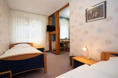 Ein Bett oder Betten in einem Zimmer der Unterkunft Gruppenhaus Sankt Andreasberg Braunlage
