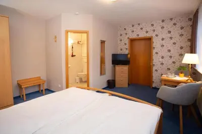 Ein Bett oder Betten in einem Zimmer der Unterkunft Gruppenhaus Sankt Andreasberg Braunlage