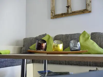 Ein Sitzbereich in der Unterkunft Schloss