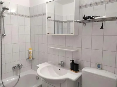 Ein Badezimmer in der Unterkunft Ferienwohnung Abendsonne App 450