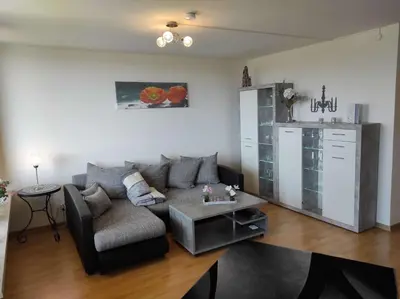 Küche/Küchenzeile in der Unterkunft Ferienwohnung Abendsonne App 450