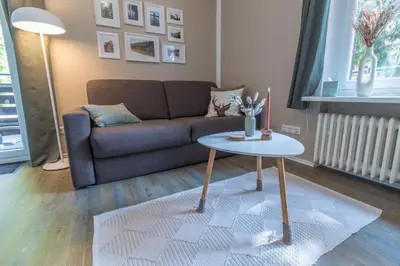 Ein Sitzbereich in der Unterkunft Kleene Auszeit
