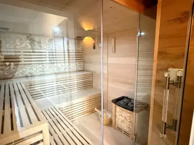Ein Badezimmer in der Unterkunft Sauna & relaxation in the Harz forest